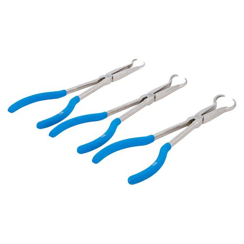 Gyertyapipa fogó készlet, extra hosszú, 280 mm, 3 darabos