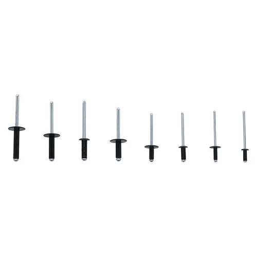 Popszegecs-készlet, alumínium, 3,2 - 4,8 mm, 200 darabos