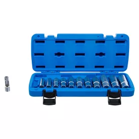   Speciális dugókulcskészlet, hasított, 3/8", 5 - 19 mm, 12 darabos