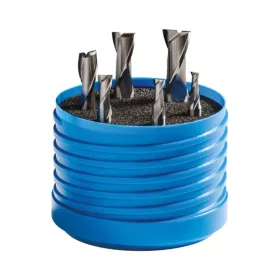   Hosszlyukmaró készlet, 2 élű, DIN327, 25°, HSS-E-Co8, Weldon, 6 darabos, 4-12 mm, ZPS