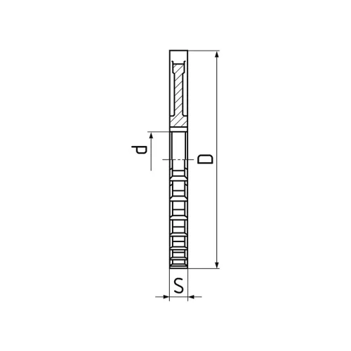 Tárcsa- horonymaró, Ø 125 x 25 mm, HSS-E-Co5, DIN885B, ZPS