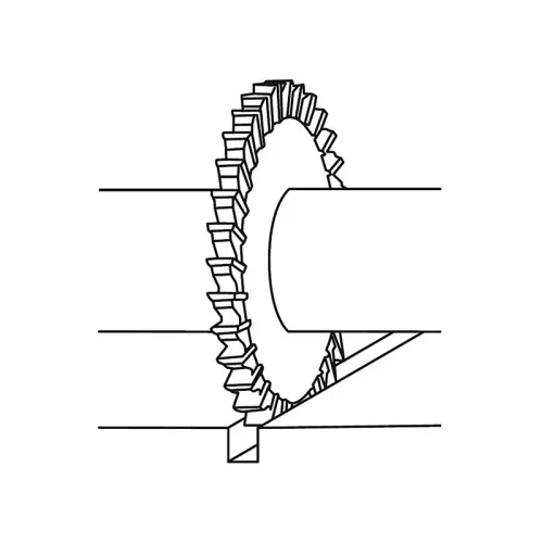 Tárcsa- horonymaró, Ø 125 x 25 mm, HSS-E-Co5, DIN885B, ZPS