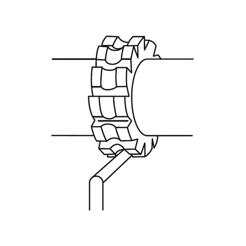 Homorú félkörmaró, R 9 x Ø 100 mm, HSS, DIN855A, ZPS