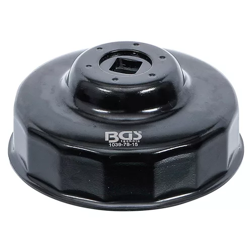 Olajszűrő leszedő kupak, 15 lapú, Ø 78 mm, Ford, Nissan, Toyota