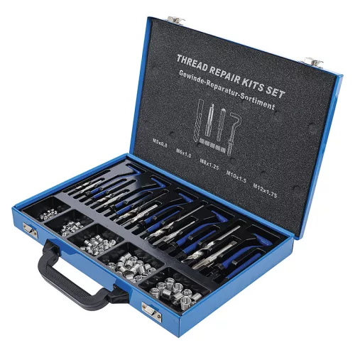Menetjavítókészlet, M5 - M12, 130 darabos