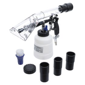   Sűrített levegős tisztítópisztoly kefe- és elszívófeltéttel, 7 darabos