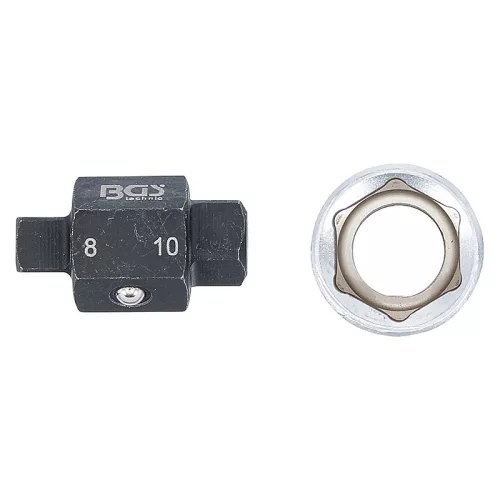 Olajleeresztő kulcs, négyszögletű, 8 mm / 10 mm