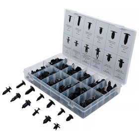   Kárpitrögzítő műanyag patentkészlet, univerzális, 192 darabos