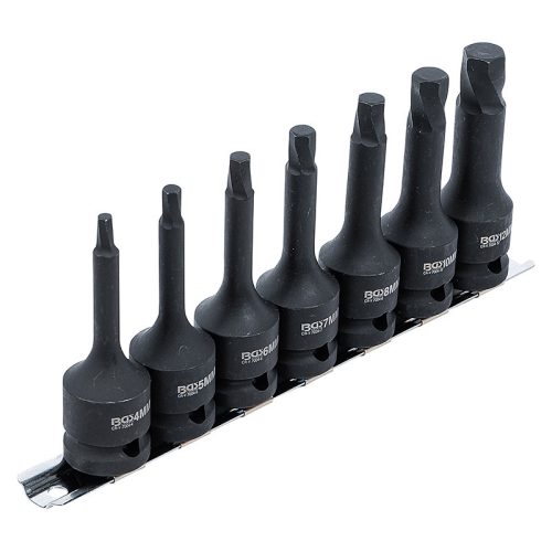 Csavarkiszedő készlet, 1/2", hibás belső hatszögletű csavarokhoz 4 - 12 mm, 7 darabos