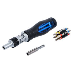   Bittartó racsnis csavarhúzó bit készlettel, 14 részes, 1/4", átkapcsolható