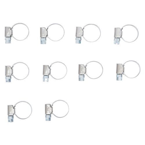 Tömlőbilincs, INOX, 12 x 20 mm, 10 darabos
