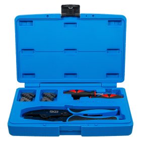   Krimpelőfogó- és kábelcsatlakozás-lehúzó készlet, 2 pár pofa