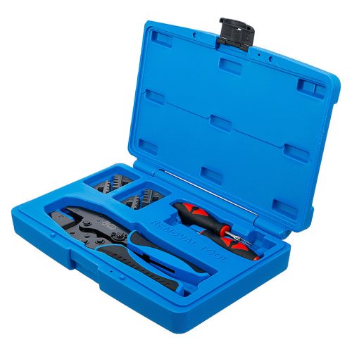 Krimpelőfogó- és kábelcsatlakozás-lehúzó készlet, 2 pár pofa