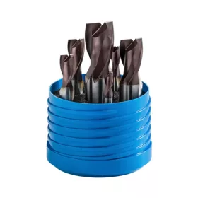   Hosszlyukmaró készlet, 2 élű, DIN327, 25°, HSS-E-Co8, TiAlN, Weldon, 6 darabos, 6-20 mm, ZPS