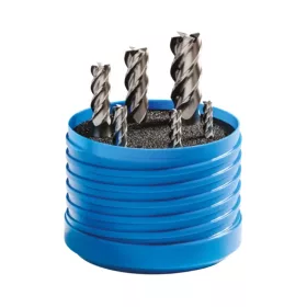   Ujjmaró készlet, 4 élű, DIN844K, 40°, HSS-E-Co8, Weldon, 6 darabos, 4-12 mm, ZPS