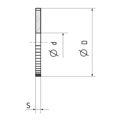Fémkörfűrész, ritka fogazású, HSS, N/W, Ø 125 x 22 x 0,60 mm, Z= 80, DIN1838, ZPS