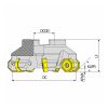 AFM45-ON0806-D080-A27-Z06-H feltűzhető síkmaró, Ø 80 mm, AKKO