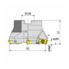 AFM75-AP16-D100-A32-Z06-H feltűzhető síkmaró, Ø 100 mm, AKKO