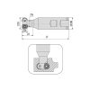 ATSMR-RD0702-D17-W16-L90-Z02 váltólapkás T-horony maró, Ø 17 x 7 mm, AKKO