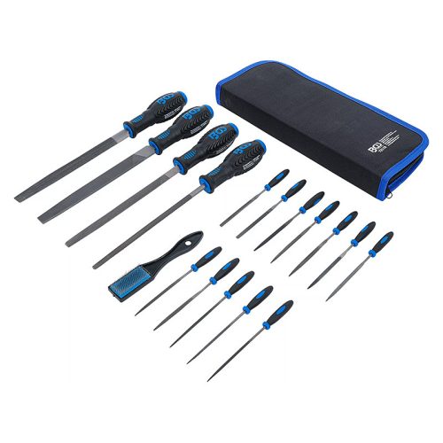 Műhelyreszelő és tűreszelő készlet, 17 darabos