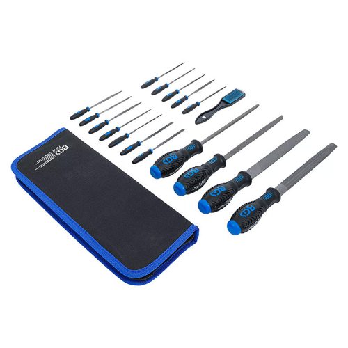 Műhelyreszelő és tűreszelő készlet, 17 darabos