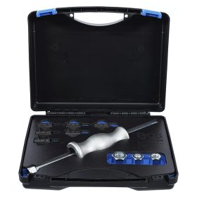   Csúszó kalapács készlet, menetes adapterekkel, 12 darabos