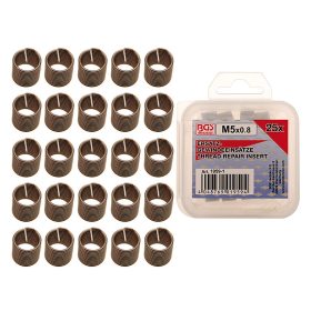 Menetjavító betétkészlet, M5 x 0,8 mm, 25 darabos