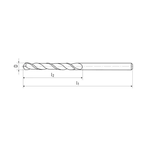 Csigafúró, Ø 10,5 mm, HSS-E-Co8, 5xD, 130°, DIN338, ZPS