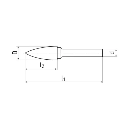 SPG finomfogú rotormaró, Ø 12 x 25 mm, ZPS