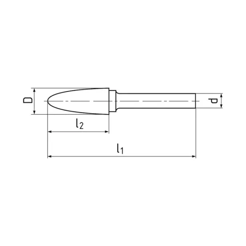 RBF keresztfogú rotormaró, Ø 3 x 12 mm, ZPS
