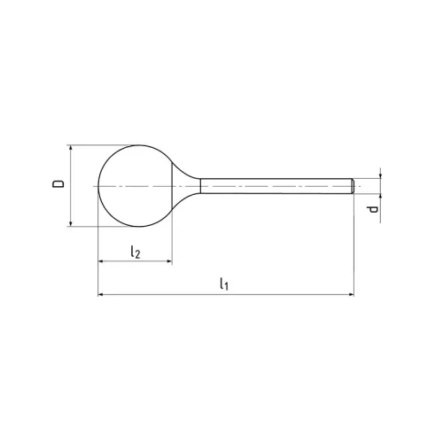 KUD finomfogú rotormaró, Ø 3 x 2,6 mm, ZPS