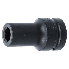 Gépi dugókulcs, hatlapú, hosszított, 1", 19 mm