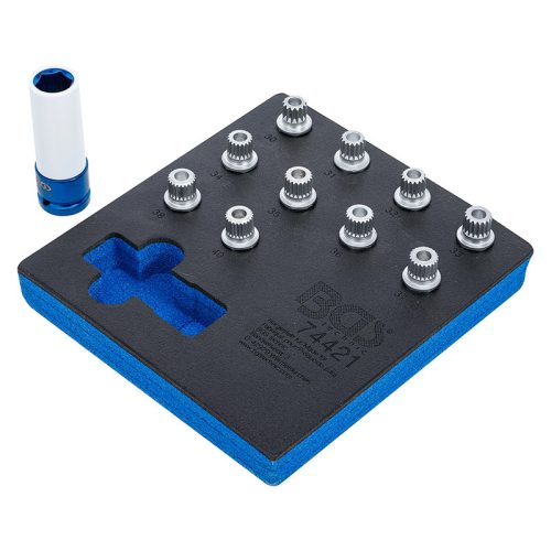 Kerékőr leszedő készlet BMW, 11 darabos, tálcán