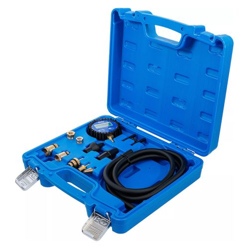 Vákuum- és üzemanyagpumpa-vizsgáló, digitális, adapterkészlettel