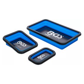   Mágneses tálca készlet, szilikon, összecsukható, 3 darabos