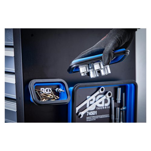 Mágneses tálca készlet, szilikon, összecsukható, 3 darabos