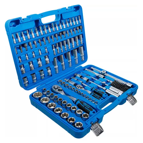 Dugókulcskészlet, Super Lock hullámprofil, 1/4" - 1/2", 150 darabos