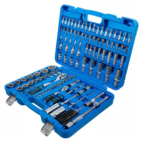 Dugókulcskészlet, Super Lock hullámprofil, 1/4" - 1/2", 150 darabos