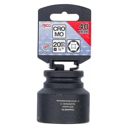Gépi dugókulcs, hatlapú, 3/4", 40 mm