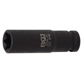 Gépi dugókulcs, E-profil, hosszított, 1/2", E20