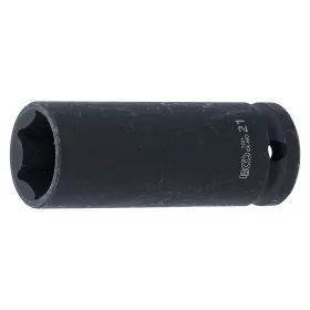 Gépi dugókulcs, hatlapú, hosszított, 1/2", 21 mm