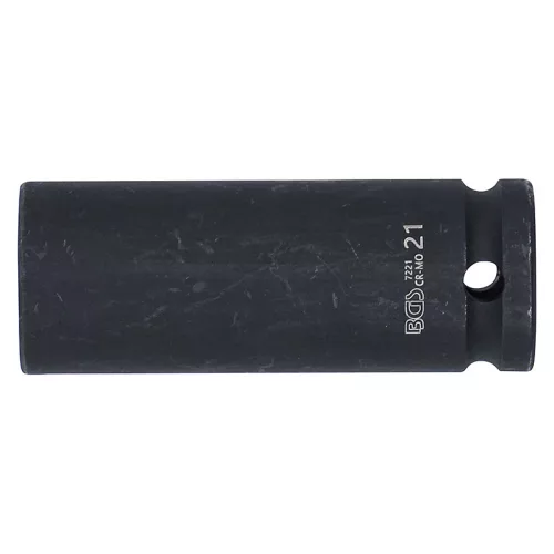 Gépi dugókulcs, hatlapú, hosszított, 1/2", 21 mm