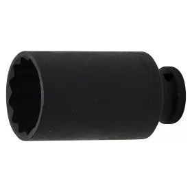  Gépi dugókulcs, tizenkétlapú, hosszított, 1/2", 34 mm