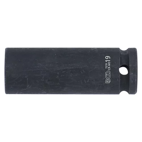 Gépi dugókulcs, hatlapú, hosszított, 1/2", 19 mm