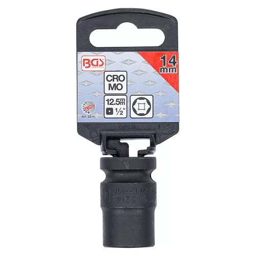 Gépi dugókulcs, hatlapú, 1/2", 14 mm