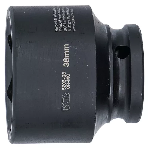 Gépi dugókulcs, hatlapú, 1/2", 38 mm