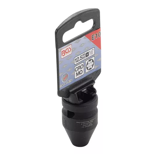 Gépi dugókulcs, E-profil, 1/2", E10