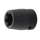 Gépi dugókulcs, E-profil, 1/2", E22