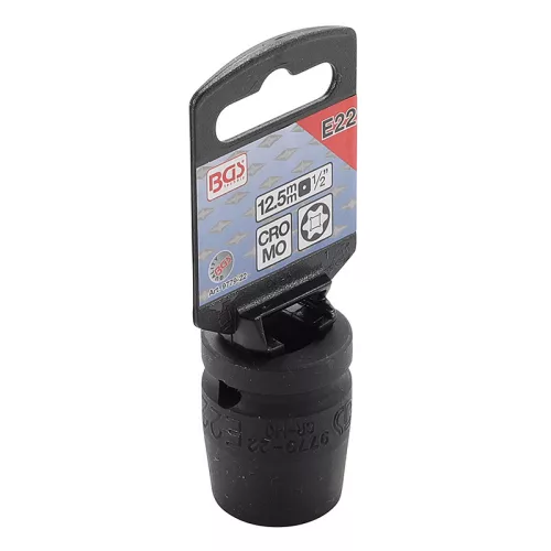 Gépi dugókulcs, E-profil, 1/2", E22