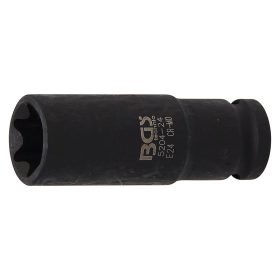 Gépi dugókulcs, E-profil, hosszított, 1/2", E24